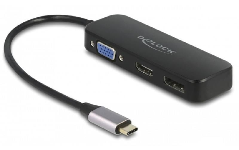 Delock 64156 Adapter USB-C Stecker VGA / HDMI / DVI / DisplayPort 4K 60 Hz