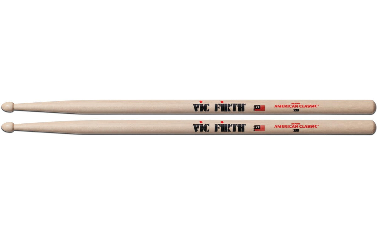 Vic Firth Drum Sticks, American Classic 2B Drum Sticks, Paar