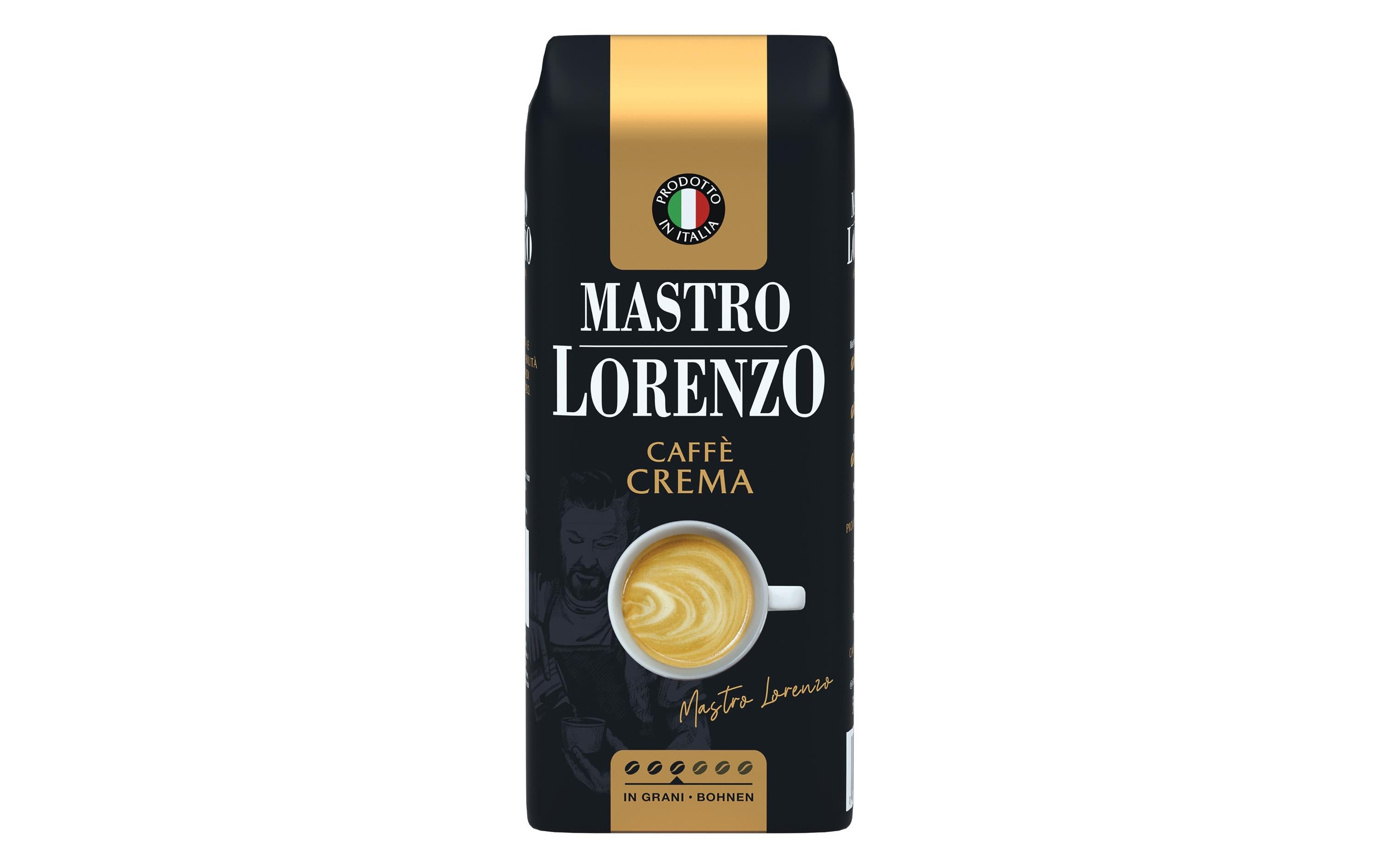 Mastro Lorenzo Kaffeebohnen Crema Packung à 500g