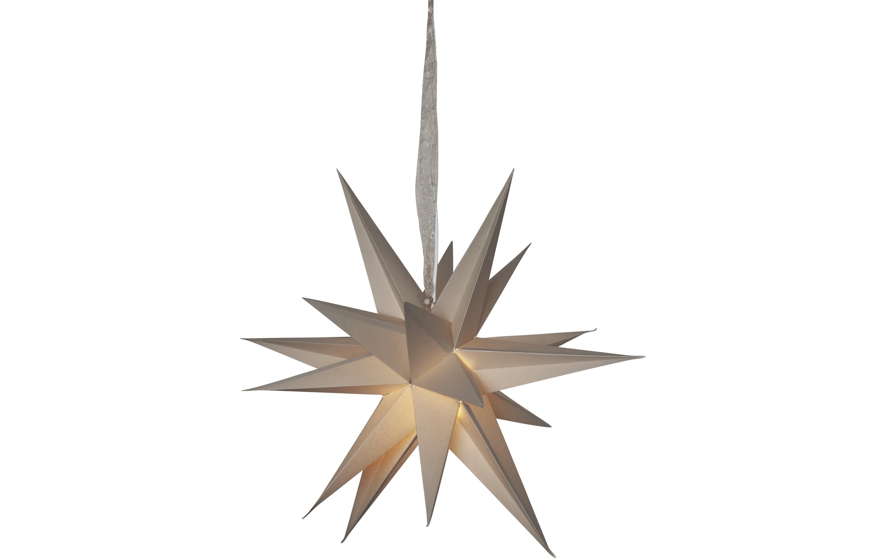 Star Trading Papierstern December exkl. E14 max. 25W, IP20, Ein/Aus-Schalter