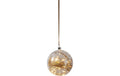 Star Trading Glas Dekoration Glow 20 cm x 21 cm x 20 cm, 40 LEDs, Indoor