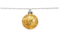 Star Trading LED Lichterkette Glitter Gold Batt 2xAA, Timer 6/18h L: 1.35m