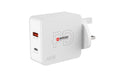 SKROSS Netzteil Multipower 2 Pro+ UK, USB-C / USB-A, Weiss