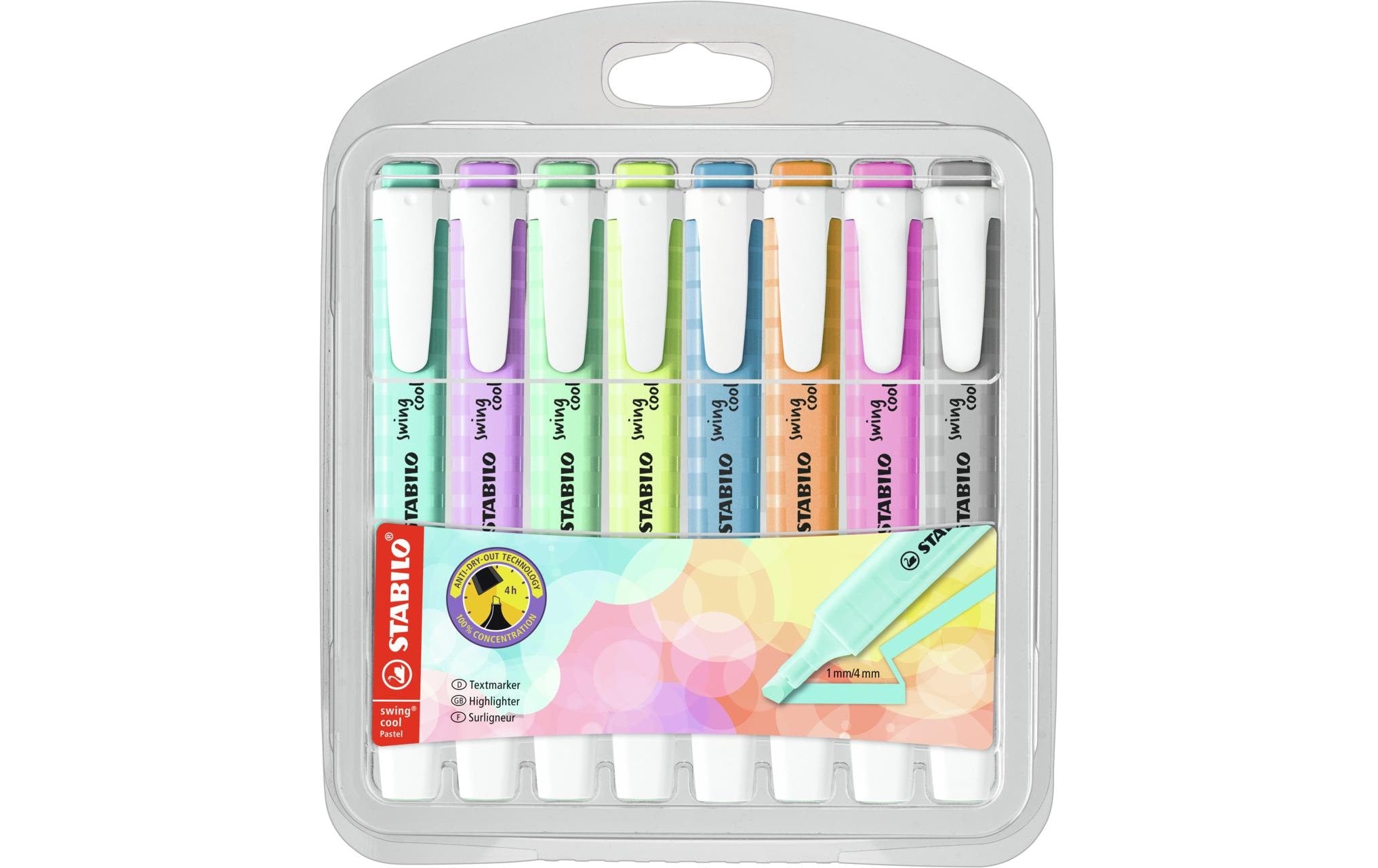 STABILO Swing cool Pastell 8er Etui 22 18er Tischset