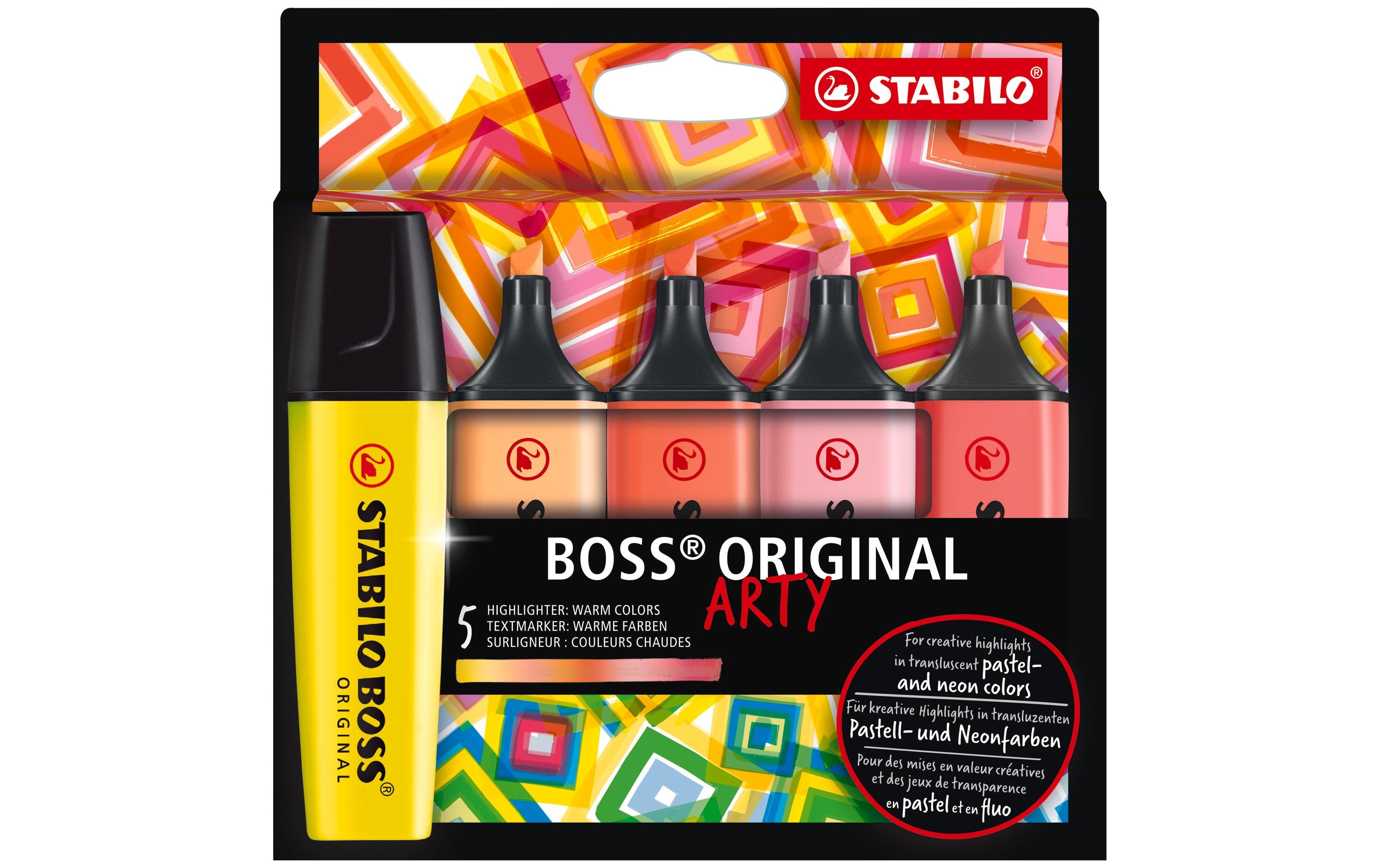 STABILO BOSS ORIGINAL Textmarker ARTY 5er Etui