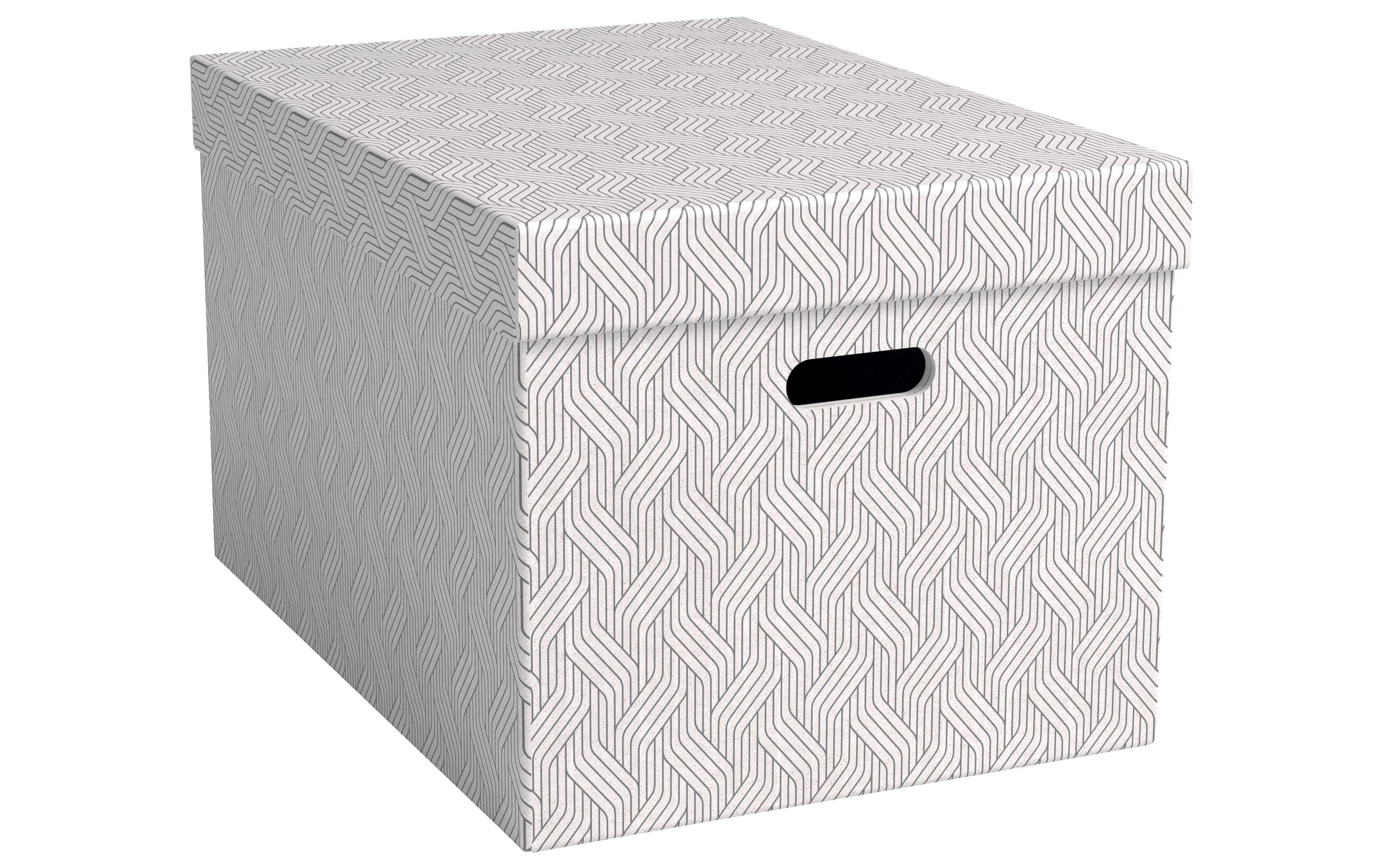 VON Archiv- und Aufbewahrungsbox Large weiss, 46 L, 3 Stück