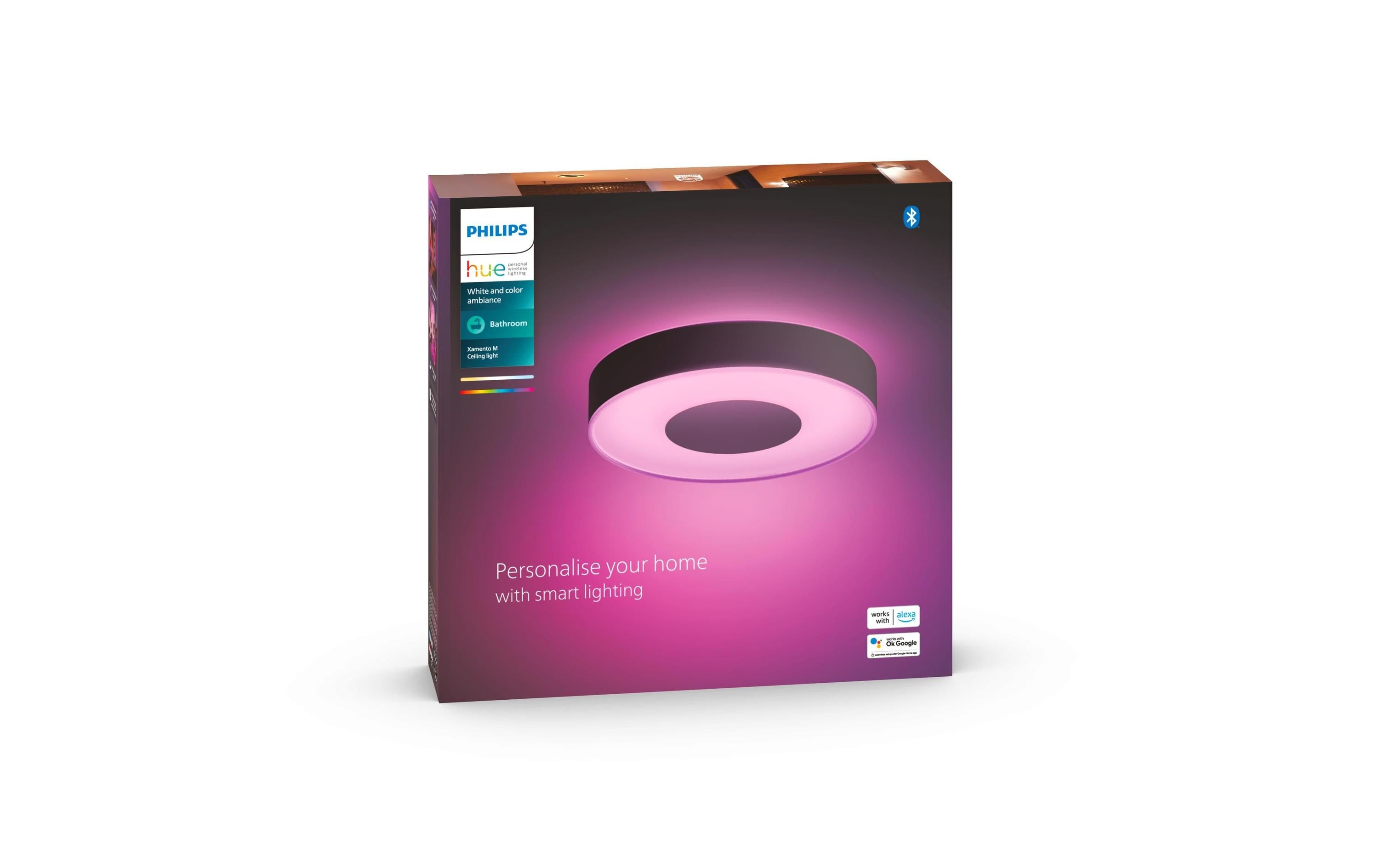 Philips Hue White & Color Amb. Xamento Deckenleuchte M schwarz