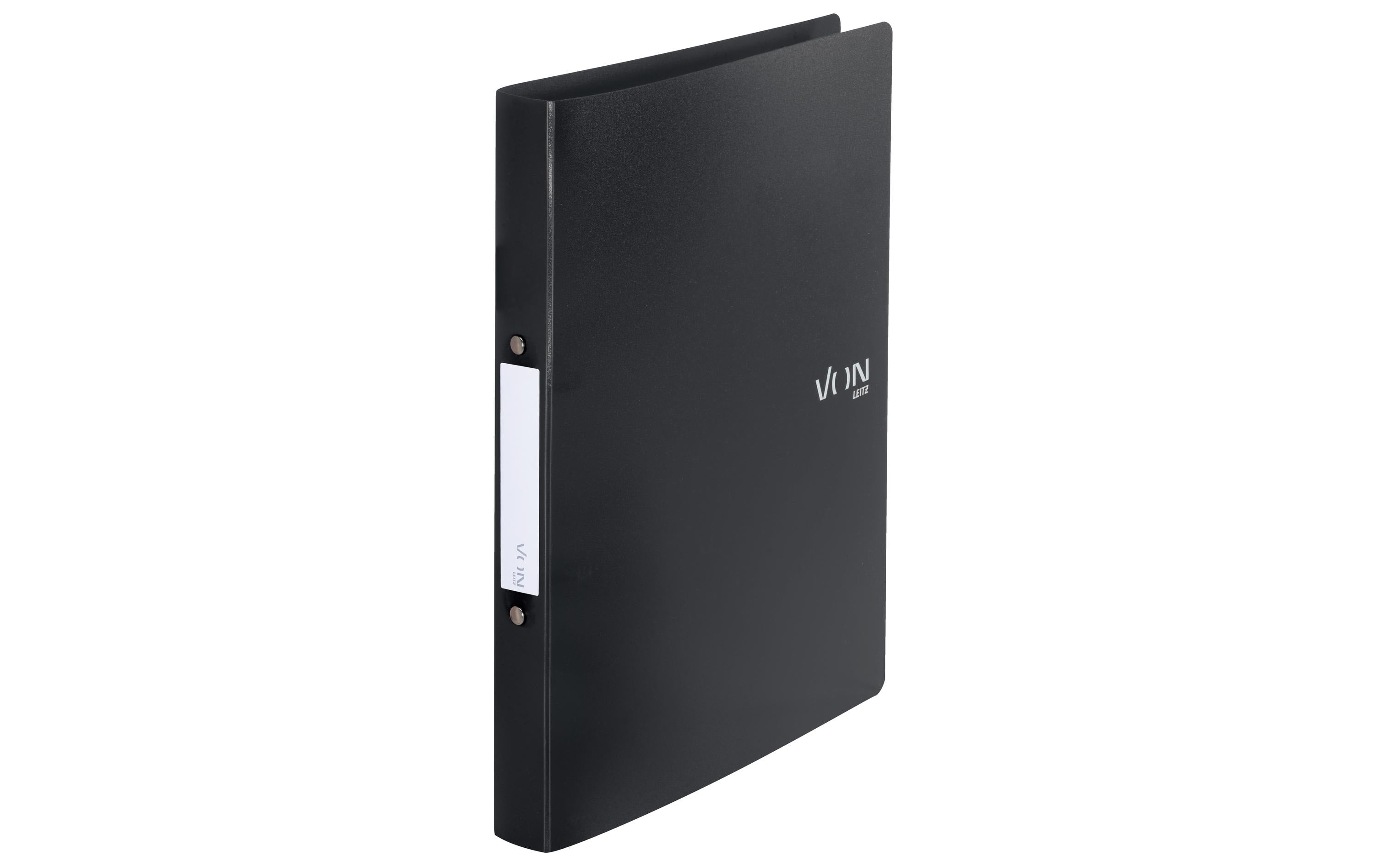 VON Ringbuch A4 mit 2 Ringen, PP schwarz
