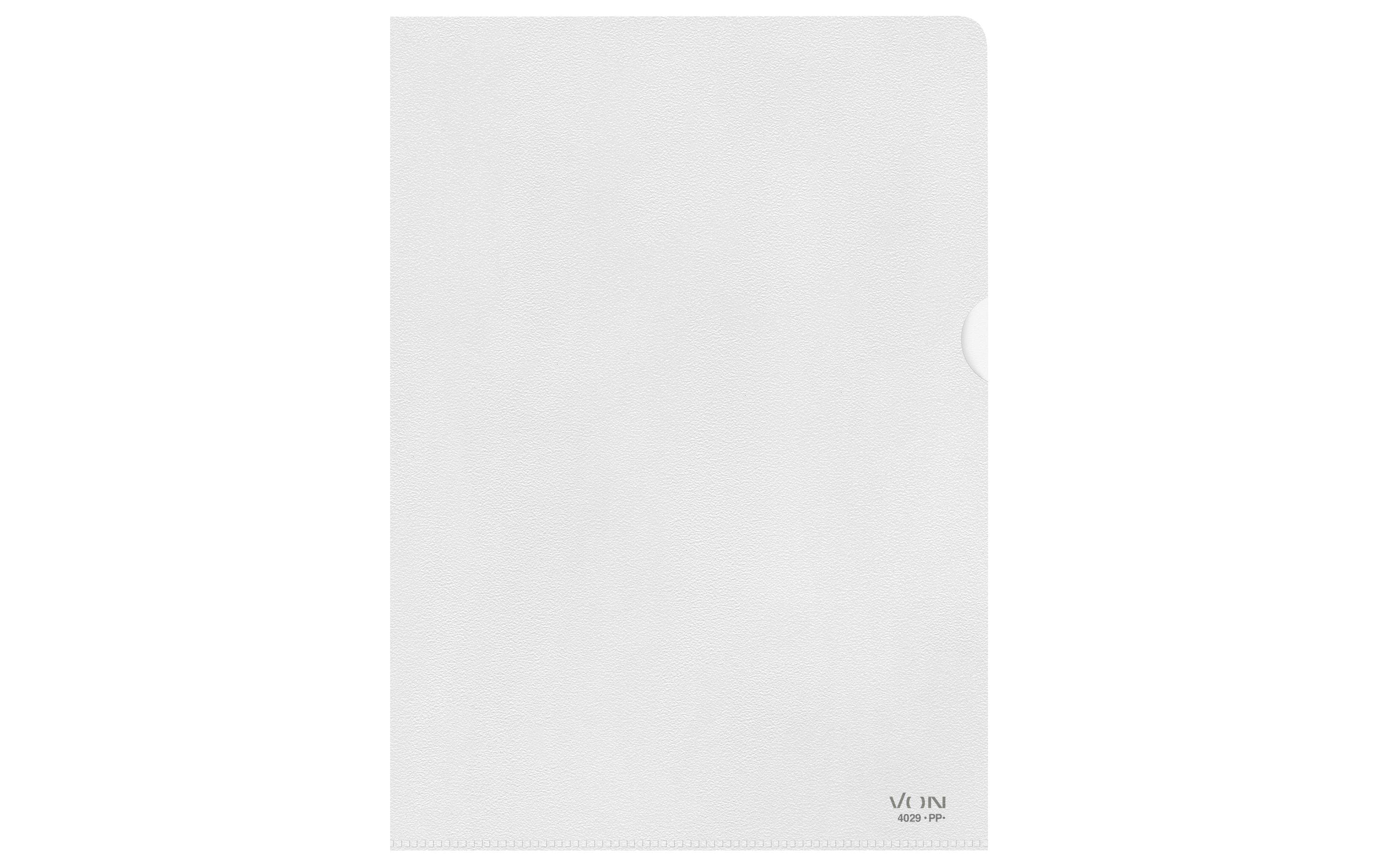 VON Sichthülle A4, genarbt, 50 Stück 2er Pack