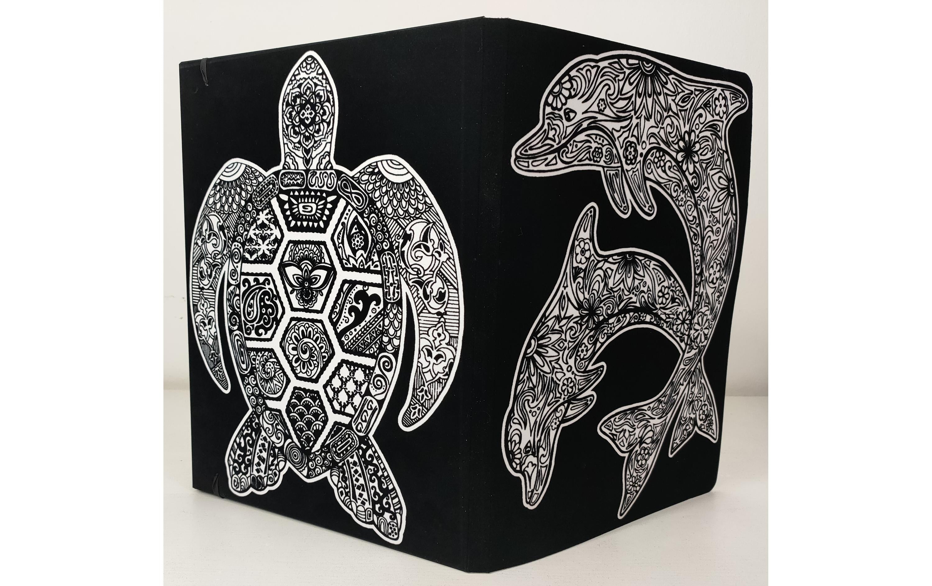 TATARUGA Mappe A4, Delfine+Schildkröte