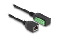Delock RJ45 Kabel Cat. 5e Buchse zu Terminalblock Adapter, 21.5cm