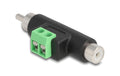Delock Cinch Stecker und Cinch Buchse zu Terminalblock Adapter