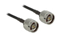 Delock Antennenkabel LMR195 N Stecker zu N Stecker, schwarz, 1m
