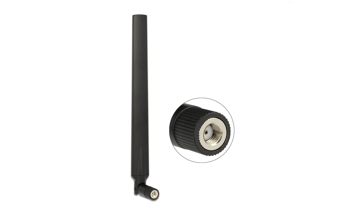 Delock WLAN 802.11 ac/a/h/b/g/n Antenne RP-SMA Stecker 5-7dBi mit Kippgelenk
