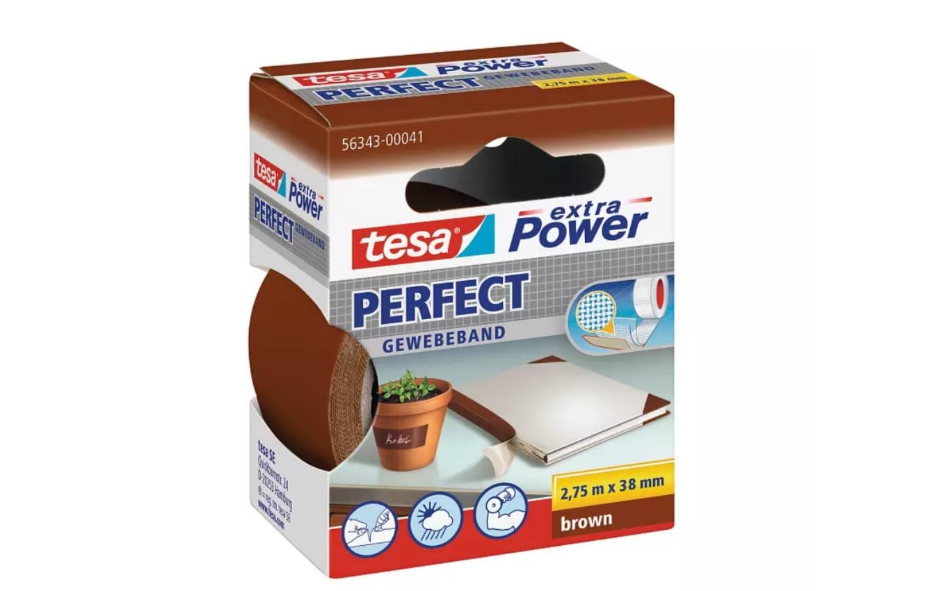 tesa extra Power Perfect 38 mm x 2,75 m, braun