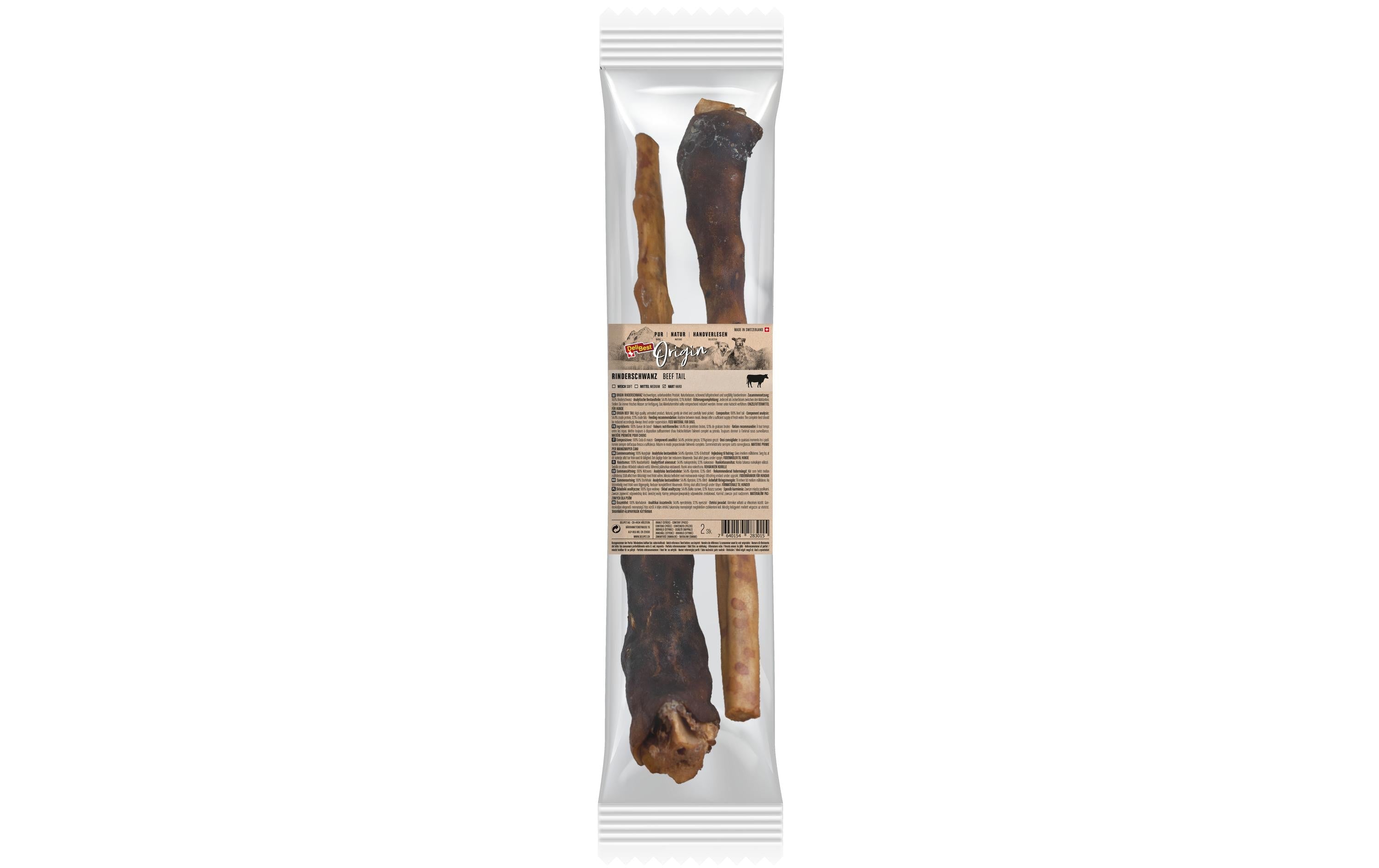DeliBest Origin Rinderschwanz ca. 40cm 2 Stk.