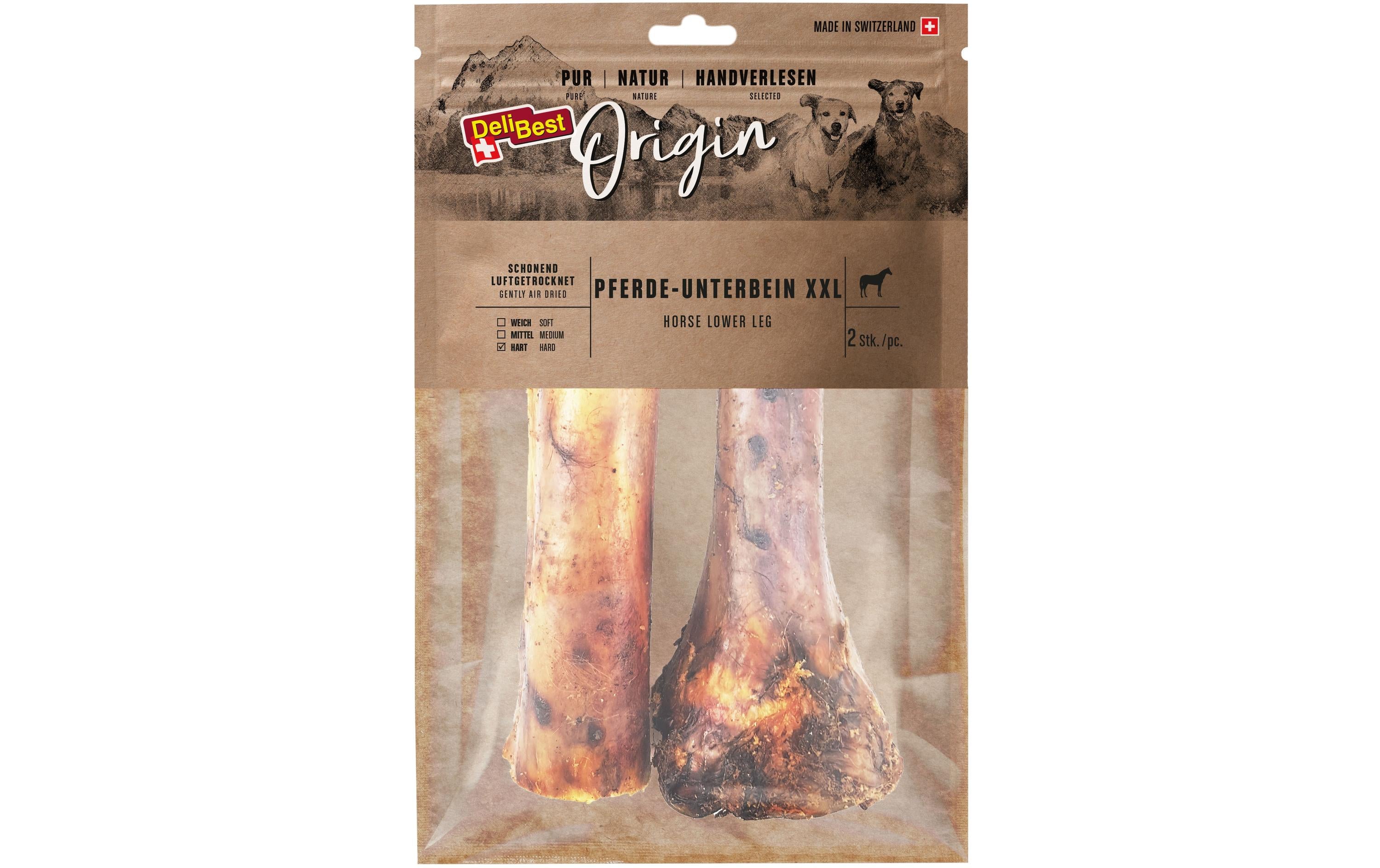 DeliBest Origin Pferde-Unterbein XXL ca. 25cm 2 Stk.