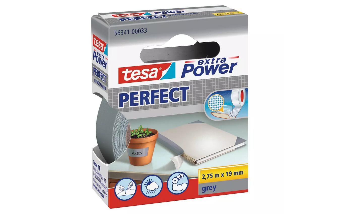 tesa extra Power Perfect 19 mm x 2,75 m, grau