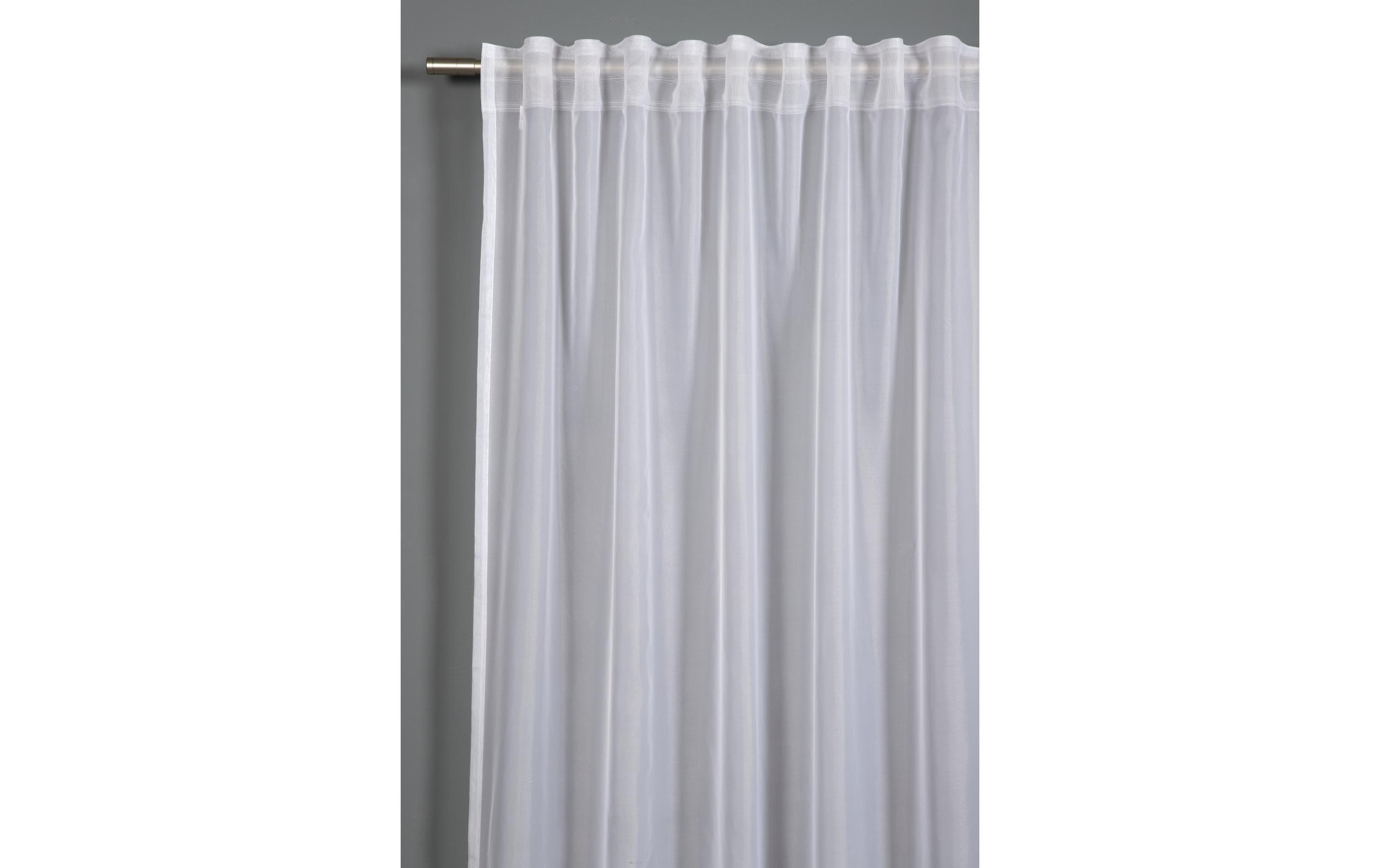 Gardinia Tagvorhang Voile Uni, Weiss 300x245 cm, 100% Polyester