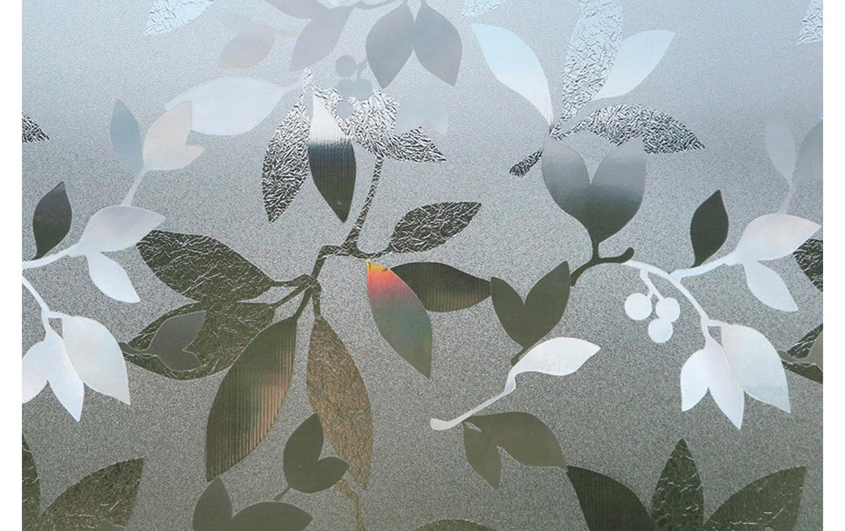 Hubatka Fensterfolie BLÄTTER 46 x 150 cm Statisch haftend, absorbiert 99%UV-Strahlen