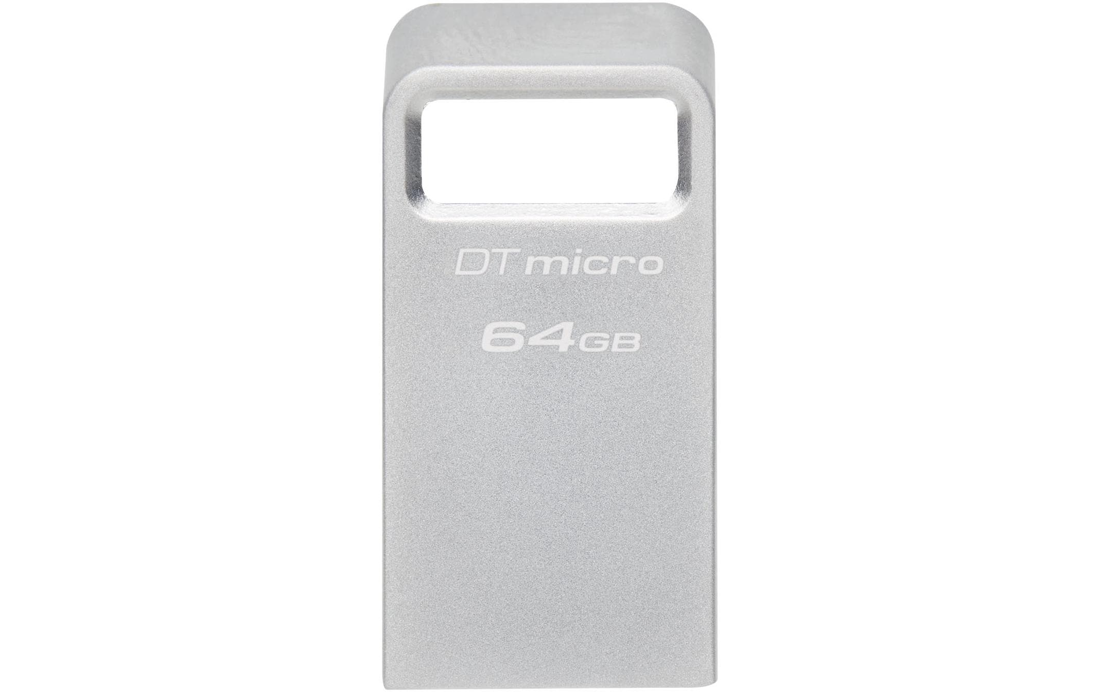Kingston DT Micro 200MB/s USB 3.2 Gen1 64GB Metallgehäuse, ultrakompakt