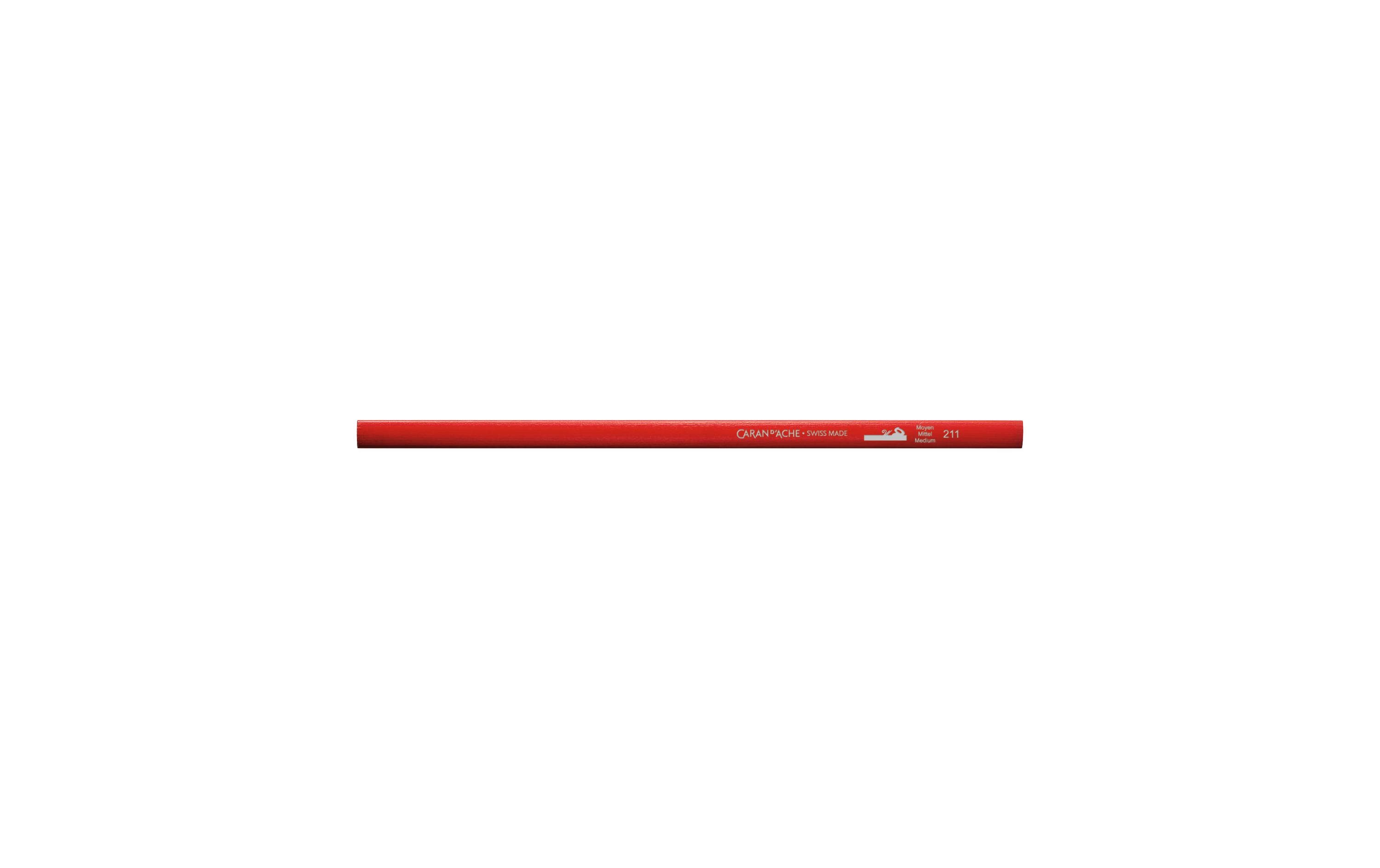 Caran d'Ache Zimmermann-Bleistift mittel, rot lackiert, 72 Stück