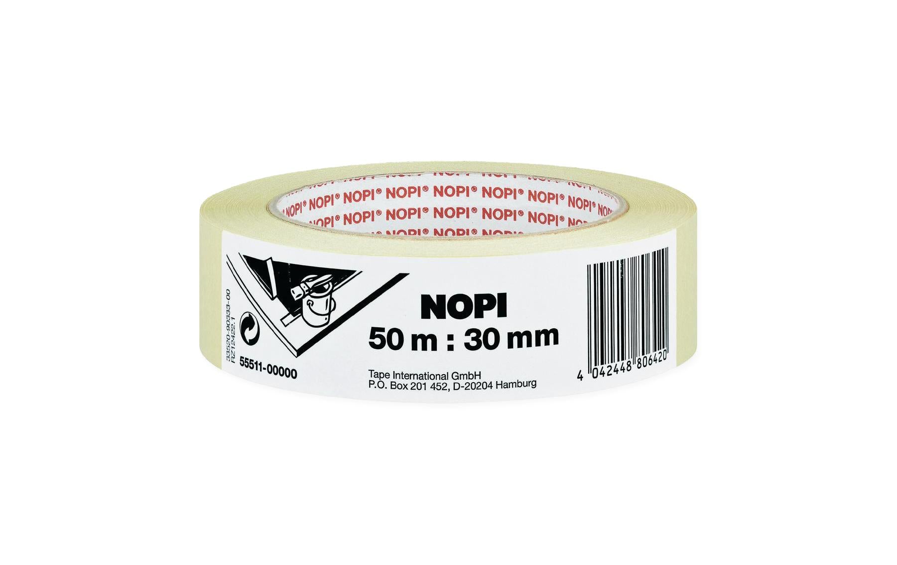 tesa Abdeckband Nopi Maler-Krepp 50 m x 30 mm