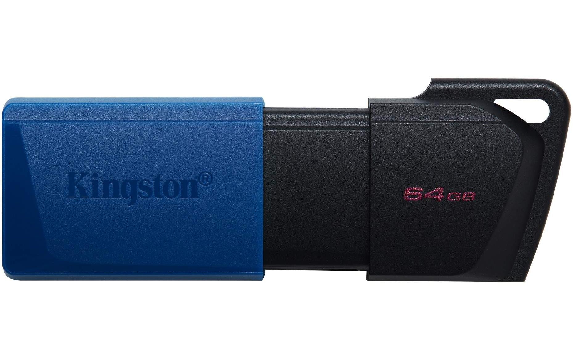 Kingston DTr Exodia M 64GB, USB 3.2 mit Schutzkappe (blau) & Schlüsselring