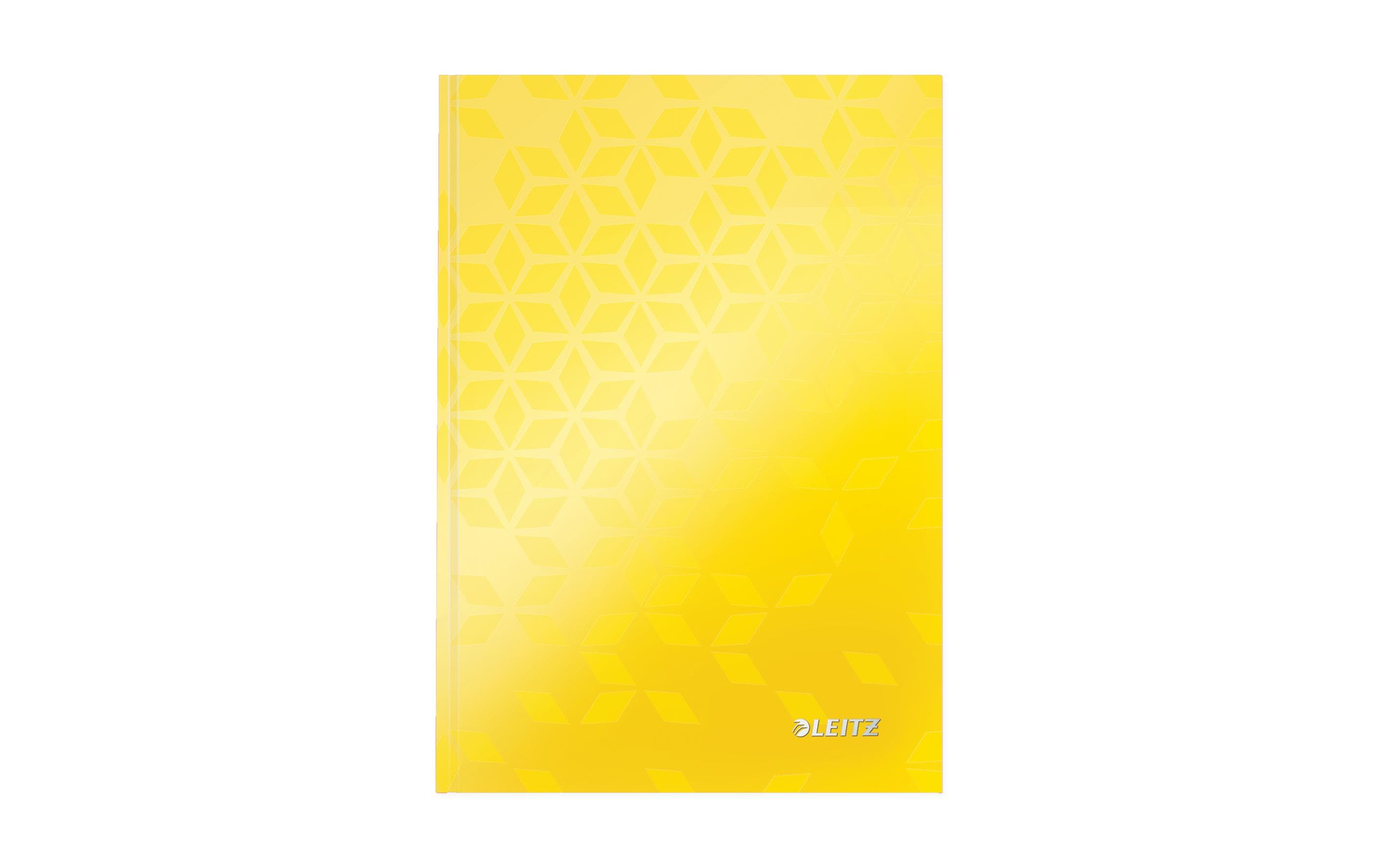 Leitz Notizbuch WOW gelb, A5, 5 mm kariert