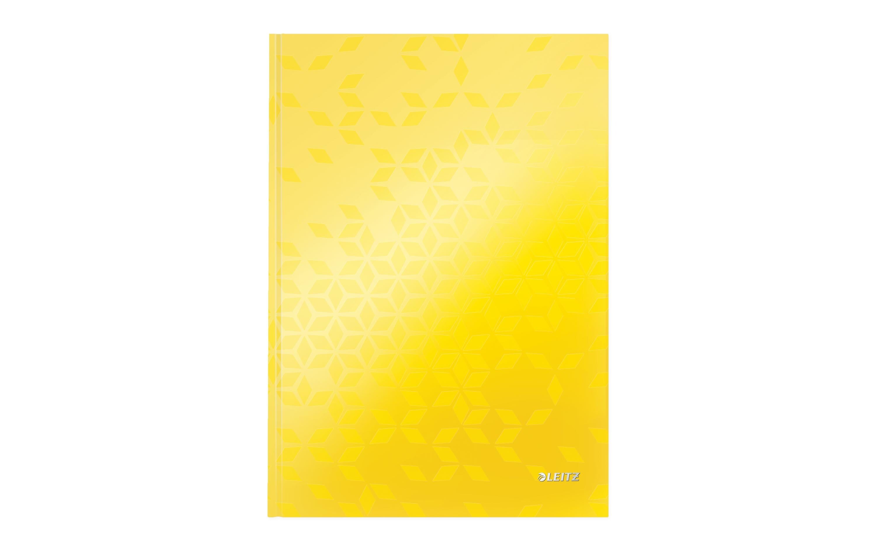 Leitz Notizbuch WOW gelb, A4, liniert