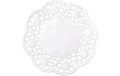 Demmler Tortenspitze Rose 9cm 24 Stück, weiss, rund