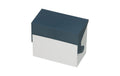 Styro Karteikasten Caset A6 quer weiss/blau