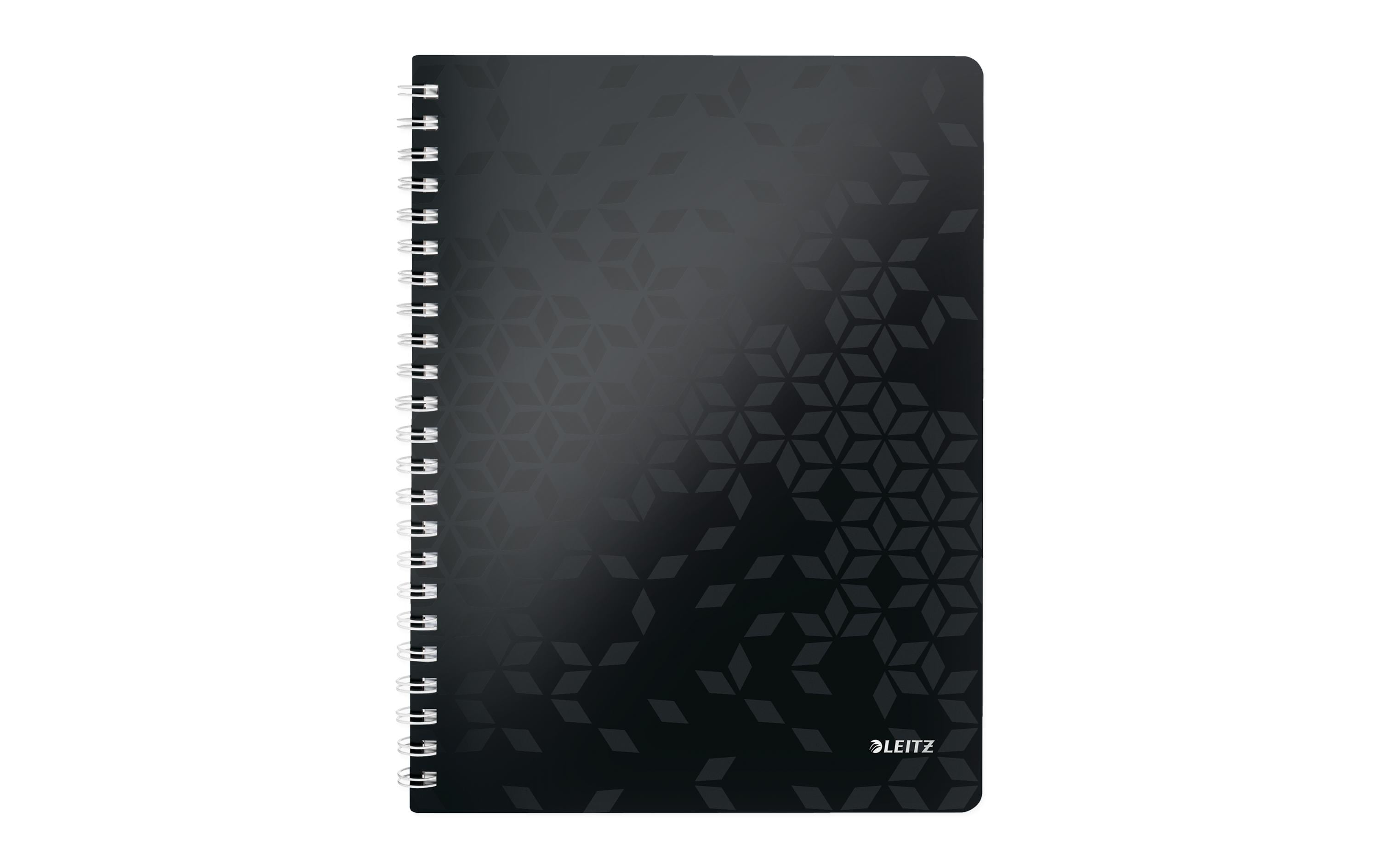 Leitz Collegeblock WOW A4 A4, schwarz, 5 mm kariert