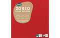 Duni-Servietten brilliant rot 24x24cm, rot, 20 Stk.