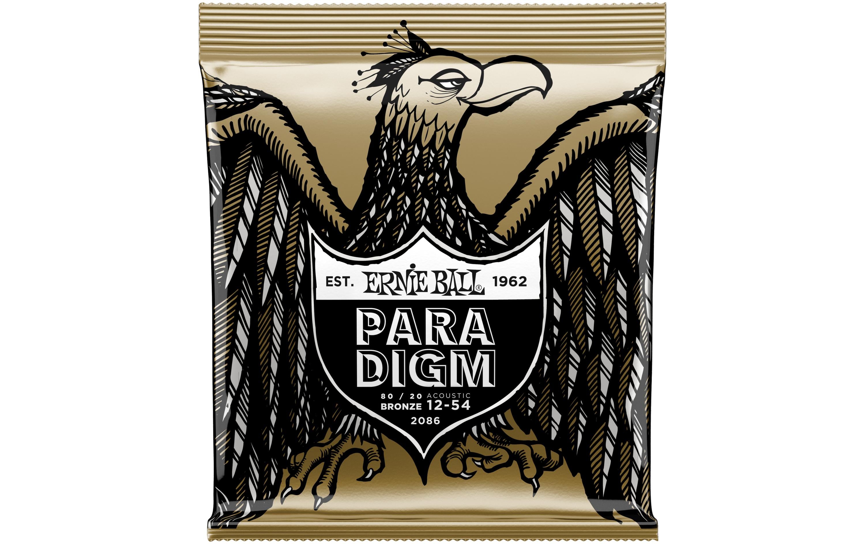 Ernie Ball 2086 Paradigm Bronze Akustik Saitensatz, Medium Light 12-54