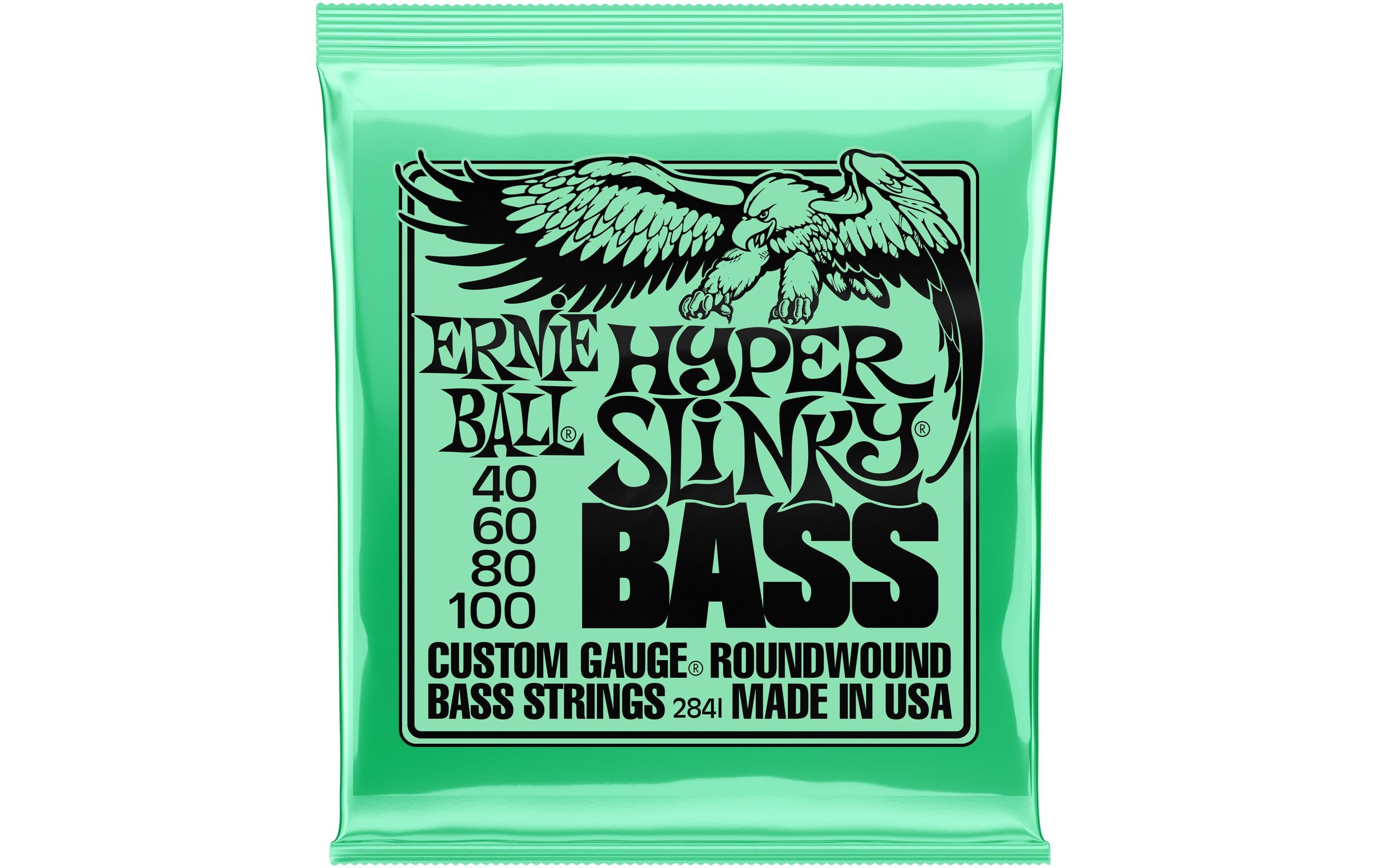 Ernie Ball 2841 Slinky E-Bass Saitensatz, Hyper 40-100