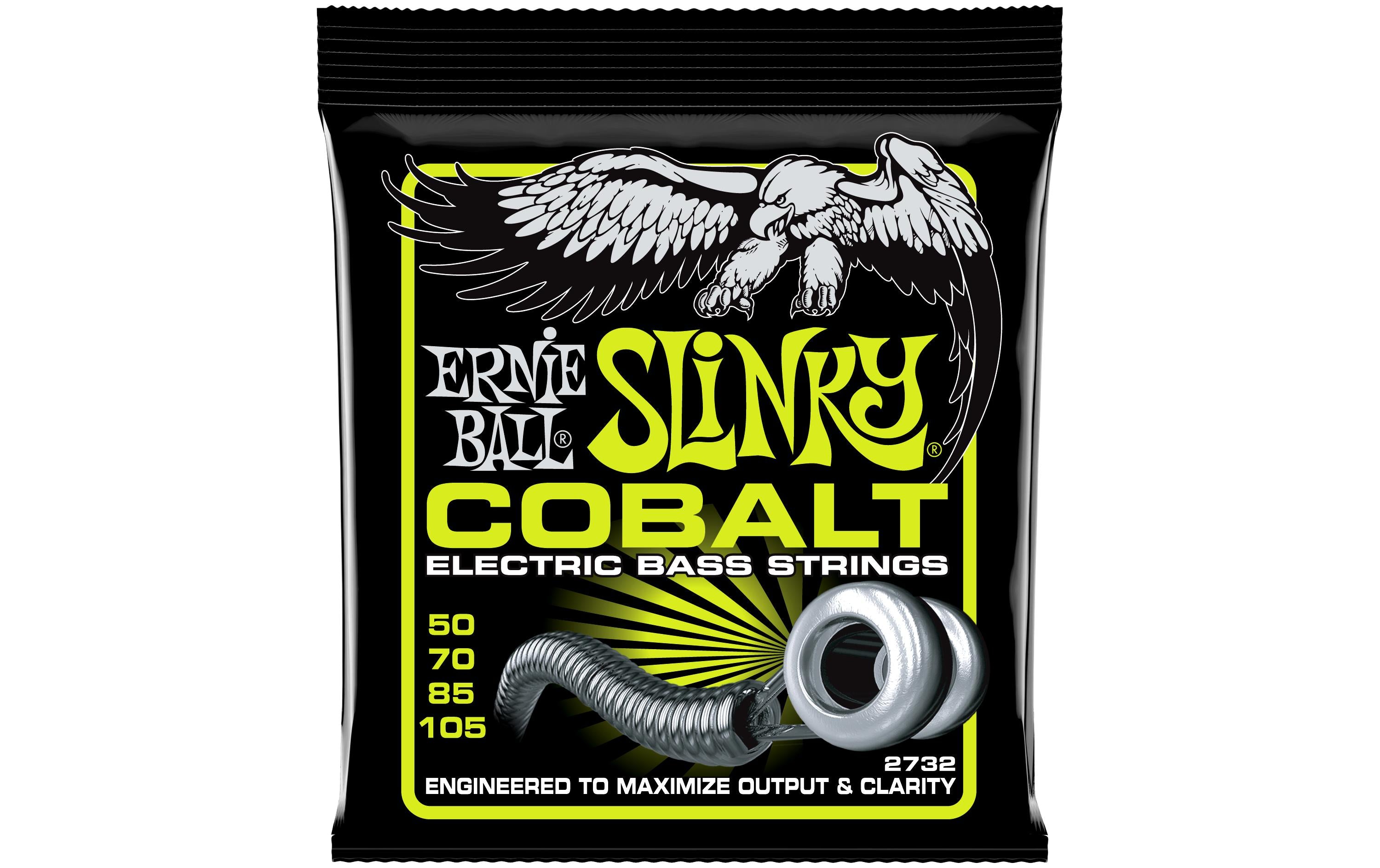 Ernie Ball 2732 Slinky Cobalt E-Bass Saitensatz, Regular 50-105