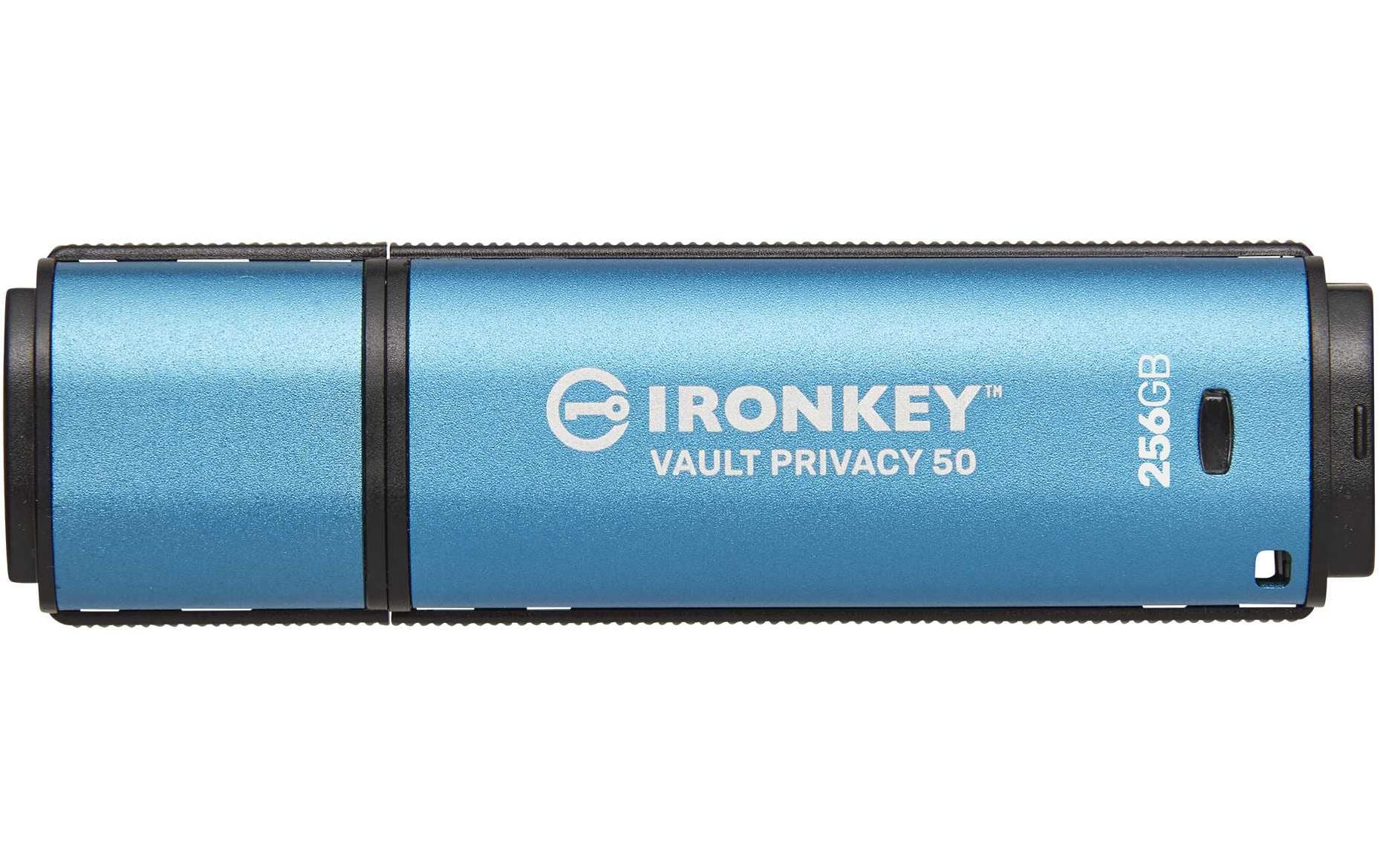 Kingston IronKey Vault Privacy 50 256GB USB3.2 (Typ-A), AES-256 Encrypted, FIPS 197
