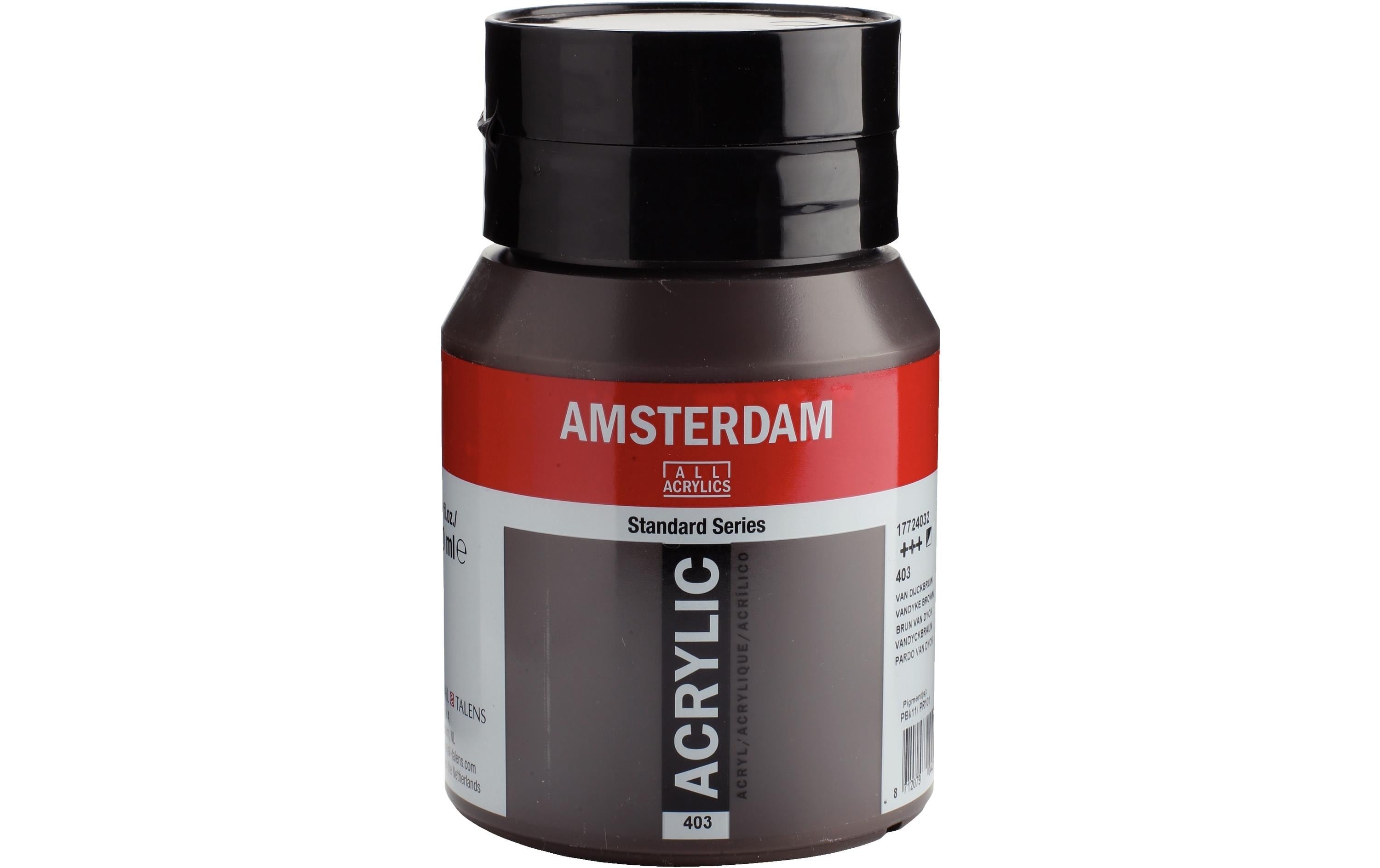Amsterdam Acrylfarbe Standard 522 500 ml, Farbe: braun, Deckend