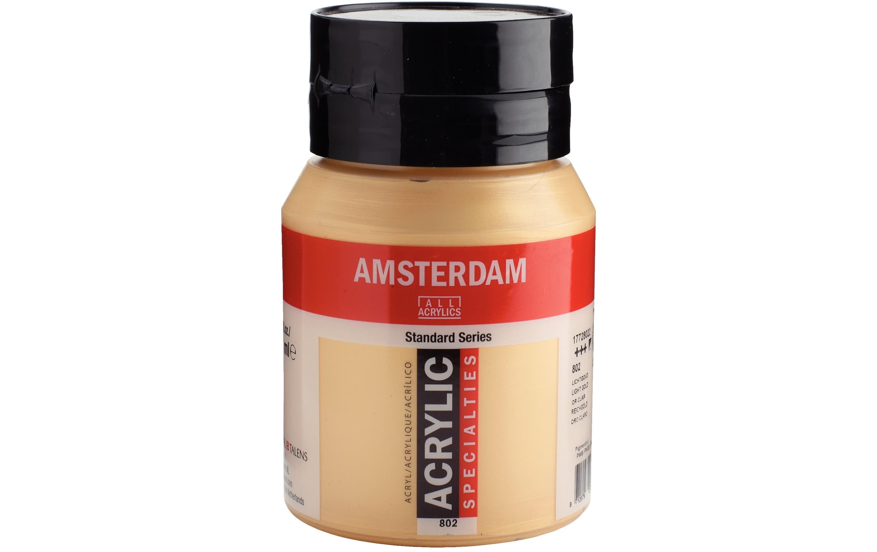 Amsterdam Acrylfarbe Standard 522 500 ml, Farbe: reichgold, Deckend