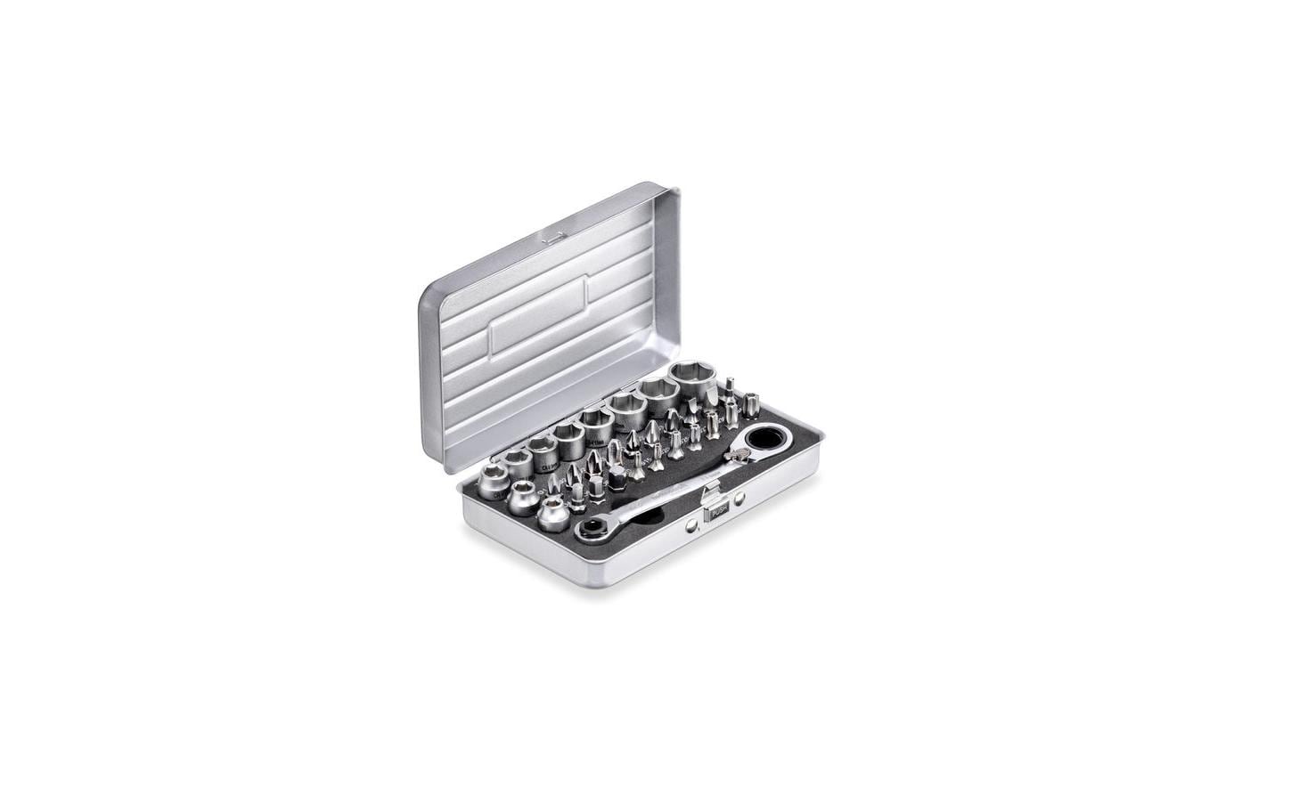 TECHNOCRAFT Steckschlüssel-Satz SLIM 1/4" 31-tlg.