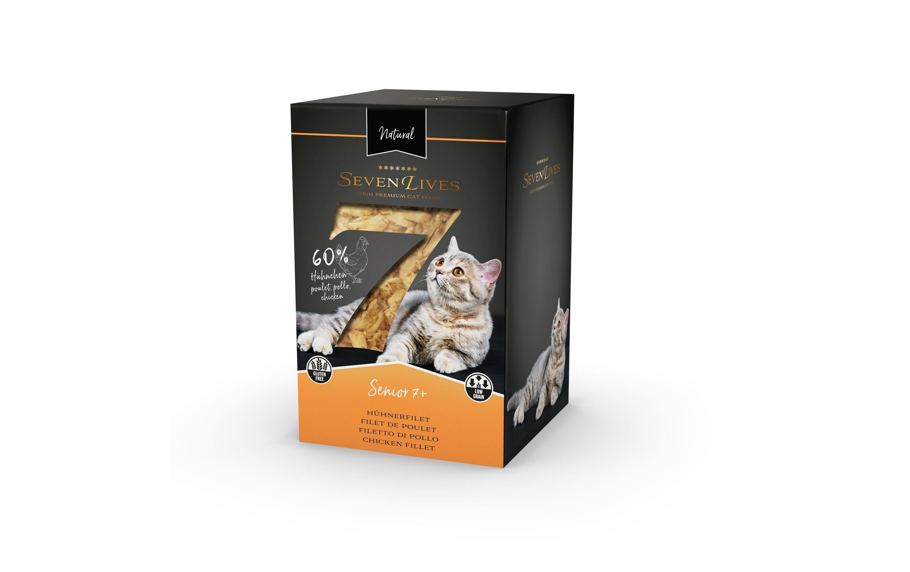 7Lives Senior 7+ Hühnerfilet 6x60g in Hühnerbrühe