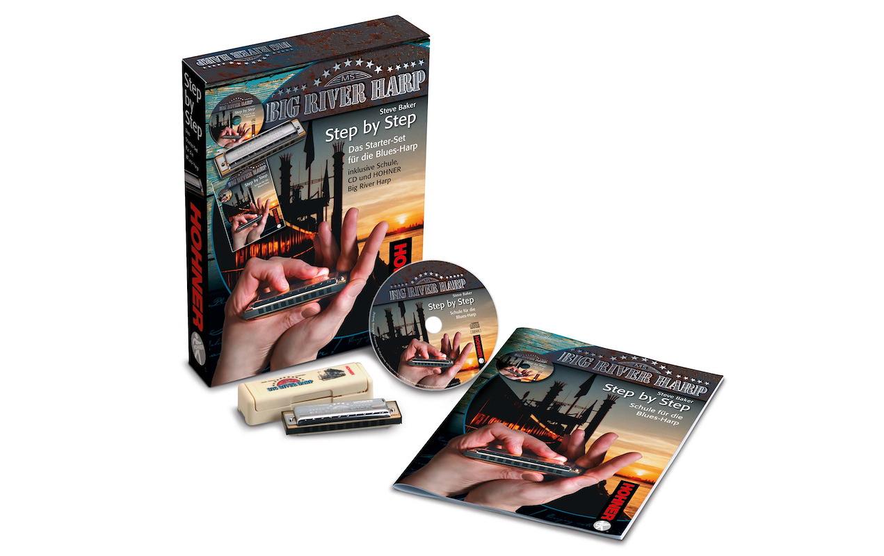 Hohner Blues Blues Starter Set E Lern-Pack, Step by Step, C, Englisch