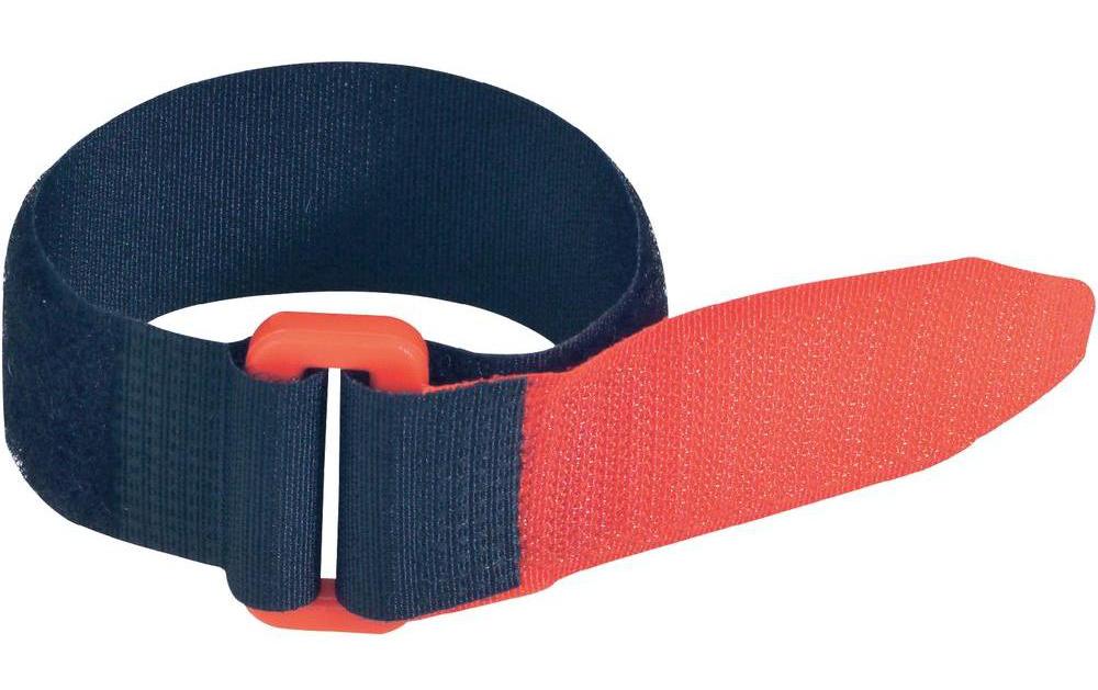 Fastech FAST-VSTRAP, 20x350mm 5er Bag, Kunststoff-Öse, schwarz/rot