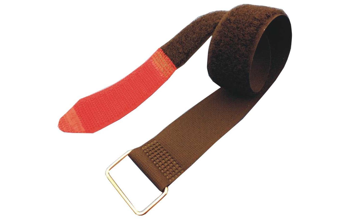 Fastech FAST-VSTRAP, 25x630mm 5er Bag, Metall-Öse, schwarz/rot