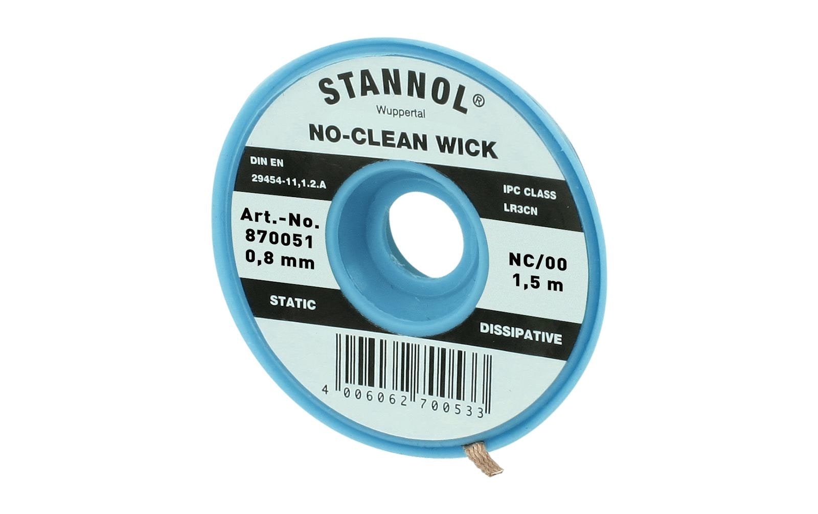 Stannol NC-BB Entlötlitze 0.8mm x 1.5m halogenfrei