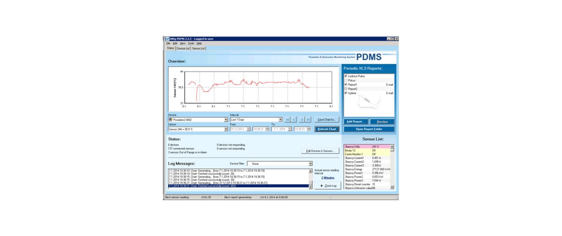 HW group PDMS 8 SW-Lizenz bis 8 Sensoren