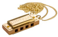 Hohner Miniature Little Lady Gold Mundharmonika, Mini, Halskette