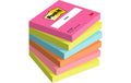 3M Post-it Super Sticky Notes , poptimistic 6 Blöcke à 100 Blatt, 76 x 76  mm