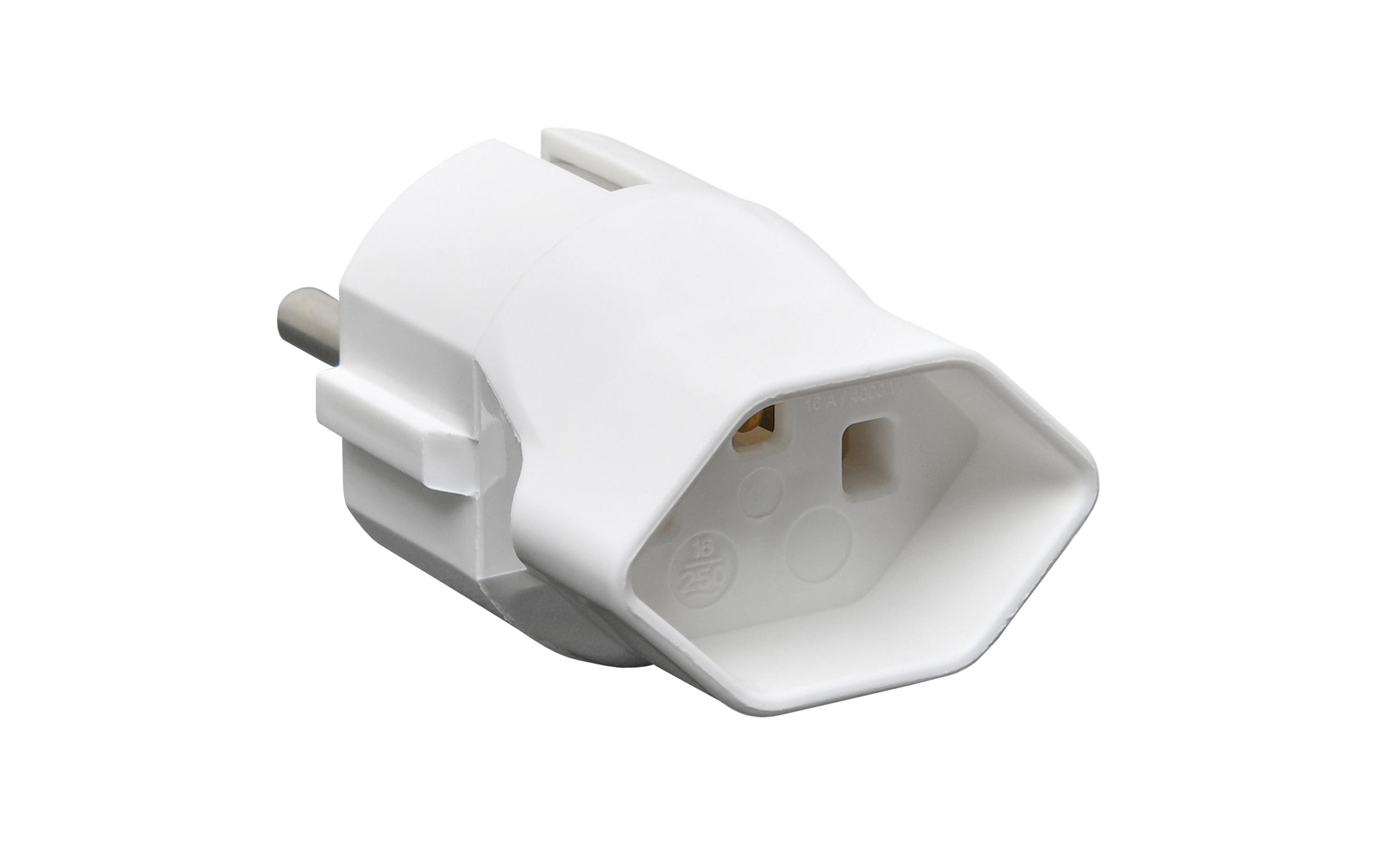 Schönenberger Reiseadapter CH-SchuKo weiss, T23, 16A